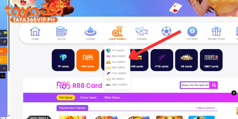 Choose R88 at Taya365 to experience amazing entertainment