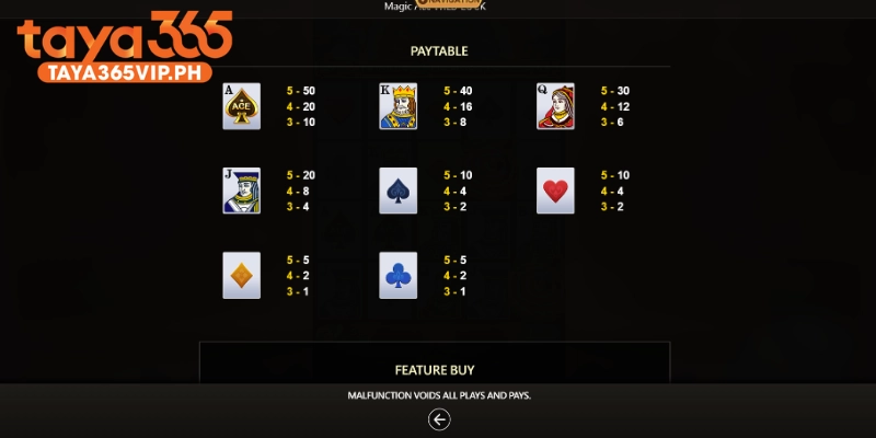 JDB slot paytable showing RTP and volatility details