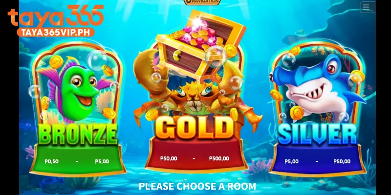 KA Gaming fishing rooms in the Taya365 section