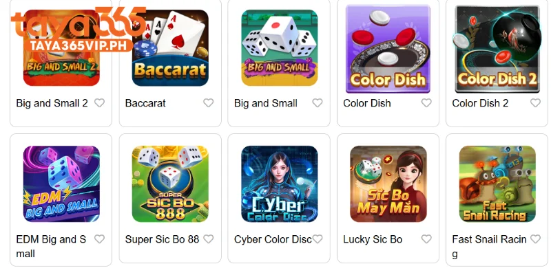 R88 game tiles in the Taya365 section