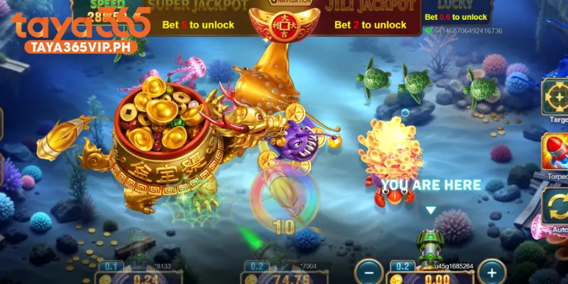 Special weapons and jackpot rounds in Fish Shooting at Taya365