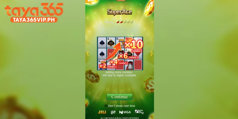 Super Ace at Taya365 is a video slot from JILI