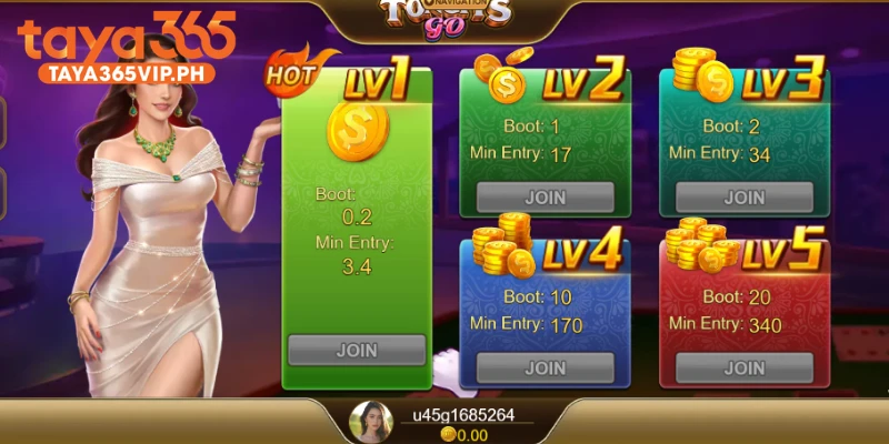 Tongits Go table with exposed melds and a draw call option